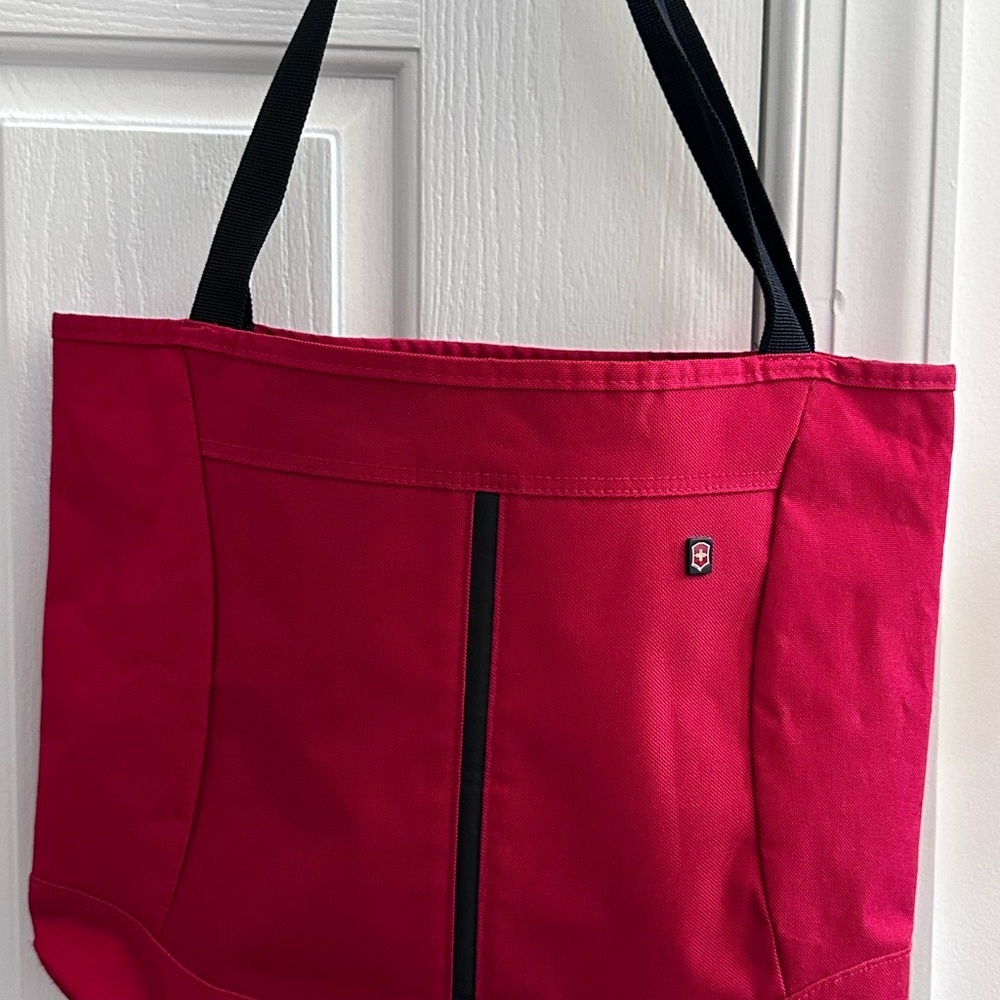 Victorinox Swiss Army Red & Black Tote Bag Shopper Beach Bag
